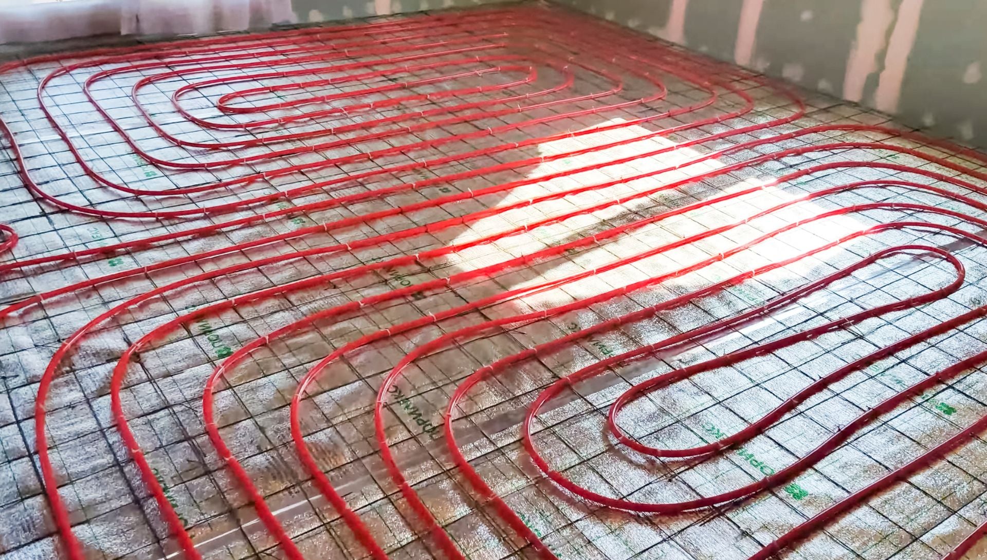 Heated floor Plumbing